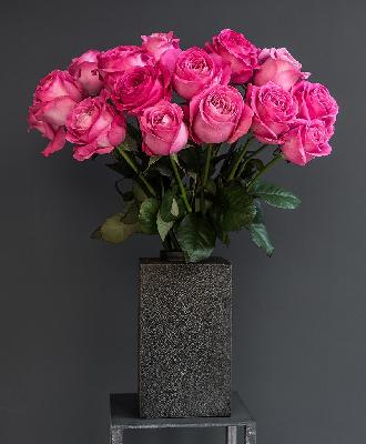 Роза Россия 15 шт - Розовый